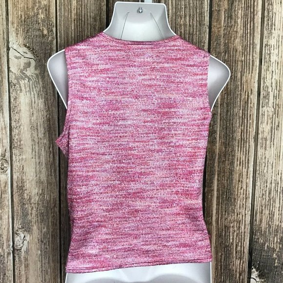 Sag Harbor Women's Shirt Blouse ~ Sz PM ~ Pink - Picture 2 of 5